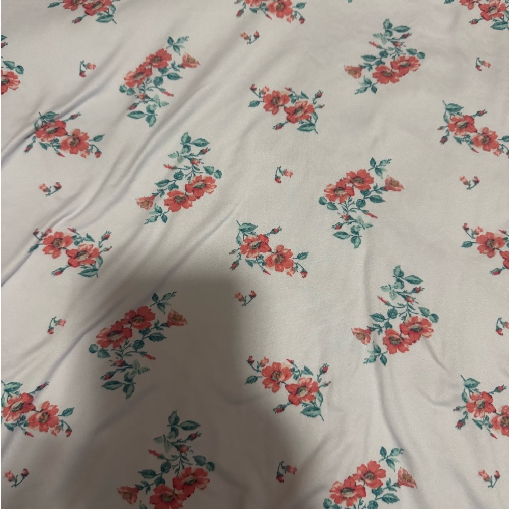 Floral Lace Trim Women's Pajama Set - Picture 2 of 4